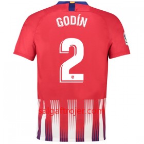 Atlético Madrid Fodboldtrøjer Godin 2 Hjemmebanesæt 2018/19 Kort ærmer